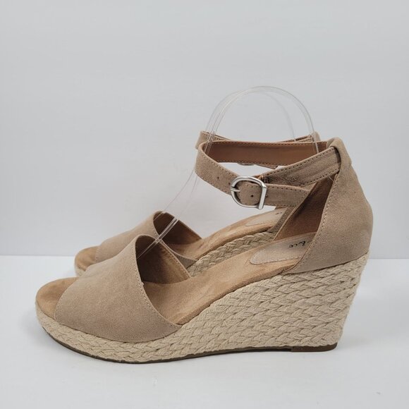 Style & Co Seleeney Women's Light Taupe Wedge Sandals US Size 10M - Picture 3 of 10